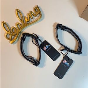 NWT set of 2 small dog collars